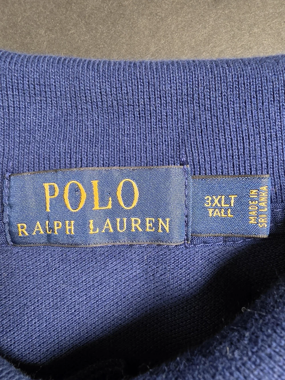 Polo by Ralph Lauren Men’s Navy Flag Embroidered Polo Shirt